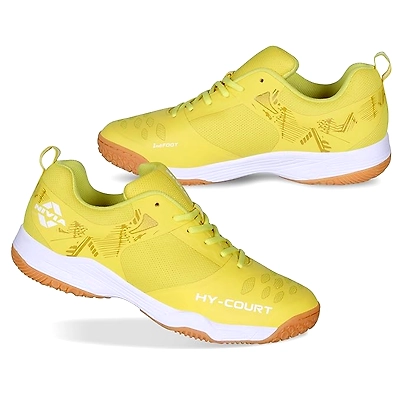 NIVIA HY-Court 2.1 Badminton Shoes for Men-YELLOW-9-1