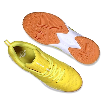 NIVIA HY-Court 2.1 Badminton Shoes for Men-YELLOW-9-5