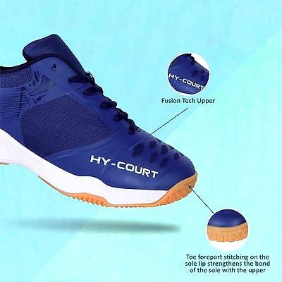 NIVIA HY-Court 2.1 Badminton Shoes for Men-9-NAVY / BLUE-3
