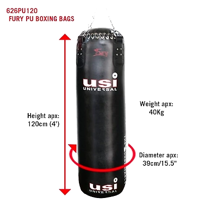 USI 626PU Fury Boxing Bag-NA-4 FT-1