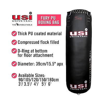 USI 626PU Fury Boxing Bag-NA-4 FT-5