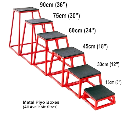 USI UNIVERSAL THE UNBEATABLE Metal Plyo Box-RED &amp; BLACK-24 INCH-3