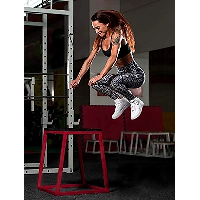 USI UNIVERSAL THE UNBEATABLE Metal Plyo Box-RED &amp; BLACK-24 INCH-4