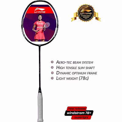 Li-ning Windstorm 78 Plus Badminton Racquets (colour May Vary)-32360