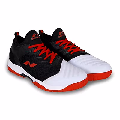 Nivia Men Zeal 2.0: The Perfect Tennis Court-BLACK/WHITE-8-2