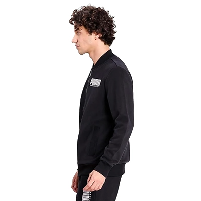 Puma Athletics Jacket Men Printed Casual Jacket-Puma Black-M-1