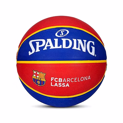 Spalding Euro Barcelona Professional Match Ball for Indoor/Outdoor Play Rubber Moulded Basketball-49680