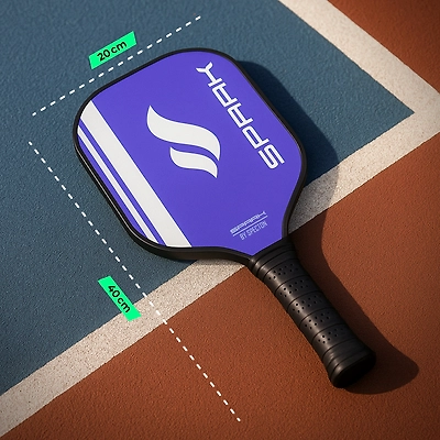 Total Pickleball Fiberglass Paddle Lightweight, Spin-Friendly Racket (Blue)-Blue-Standard-6