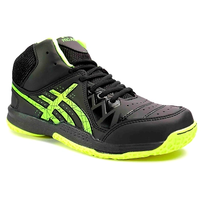 Pro Ase Basketball Shoes BB-205-2-Black-Green-1
