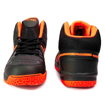 Pro Ase Basketball Shoes BB-205-Black-Orange-2-2