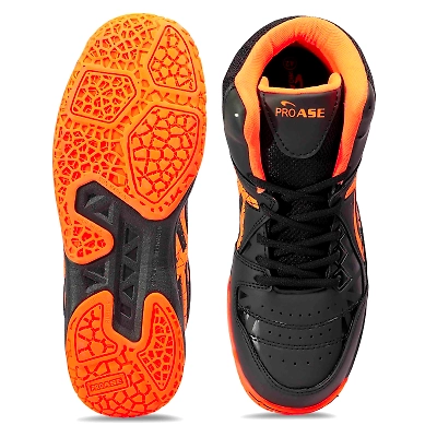 Pro Ase Basketball Shoes BB-205-Black-Orange-4-4
