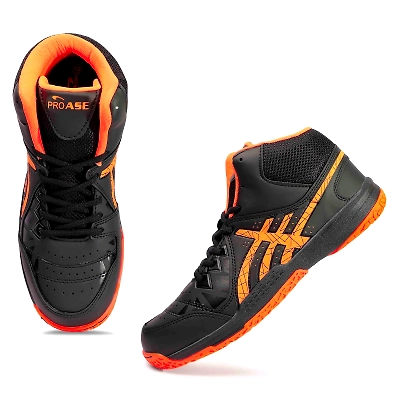 Pro Ase Basketball Shoes BB-205-12-Black-Orange-3