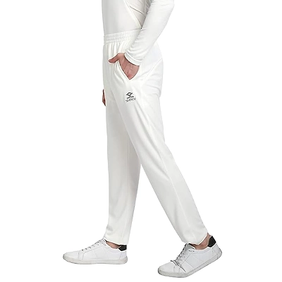 Shrey Premium Cricket Trouser: High-Quality Performance Trousers for Comfort and Durability-OFF WHITE-XS-2