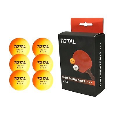 TOTAL Table Tennis Balls Pack of 6-56693