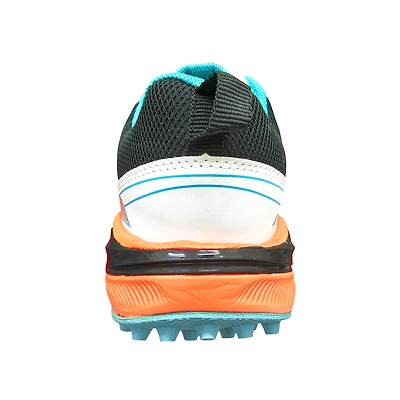 TOTAL PS-Blaster Cricket Rubber Spike Shoes-WHITE/SKY/ORANGE-7-3