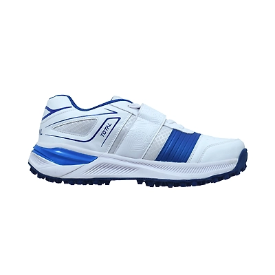 TOTAL MRK-PLAYER Cricket Rubber Spike Shoes-4-WHITE/BLUE-2