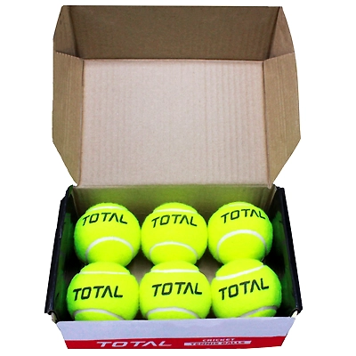 Total Tennis Cricket Ball (Pack of 6)-54555