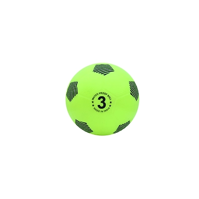 TOTAL Home Play Waterproof Football – Soft Rubber Moulded Soccer Ball for Kids &amp; Beginners-Fluorescent Yellow-3-1
