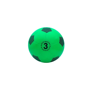 TOTAL Home Play Waterproof Football – Soft Rubber Moulded Soccer Ball for Kids &amp; Beginners-Green-3-1