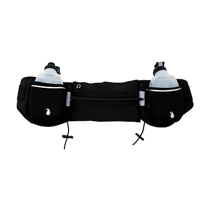 Total Hydration Belt with 2 Bottles – Adjustable Running Waist Pack for Men &amp; Women-56635