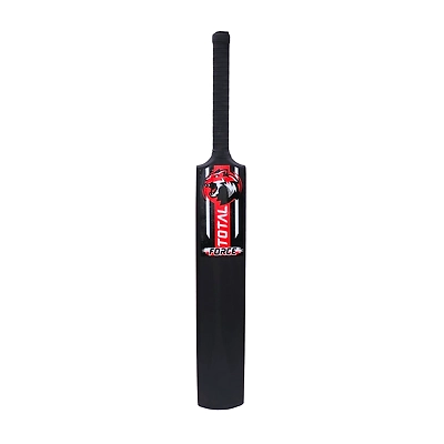 TOTAL PVC Cricket Bat – Lightweight Plastic Bat for Tennis Ball, Size 8 for Ages 15+-Force-Black-PVC-1