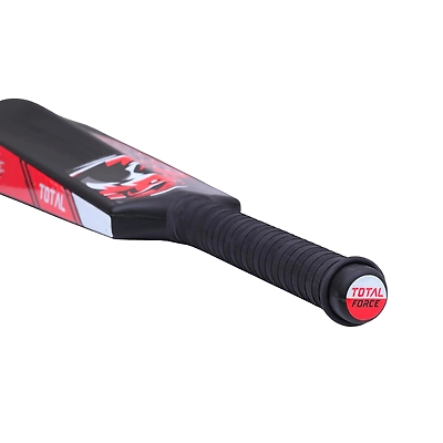 TOTAL PVC Cricket Bat – Lightweight Plastic Bat for Tennis Ball, Size 8 for Ages 15+-Force-Black-PVC-2