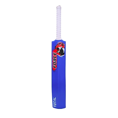 TOTAL PVC Cricket Bat – Lightweight Plastic Bat for Tennis Ball, Size 8 for Ages 15+-Force-Royal Blue-PVC-1