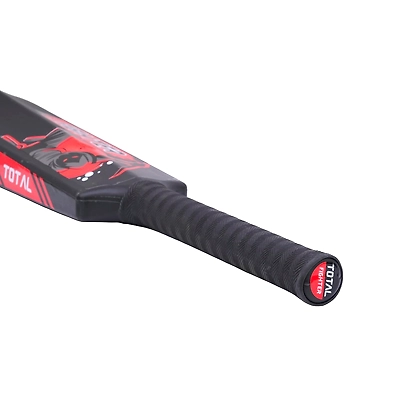 TOTAL PVC Cricket Bat – Lightweight Plastic Bat for Tennis Ball, Size 8 for Ages 15+-Fighter-Black-PVC-2