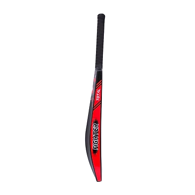 TOTAL PVC Cricket Bat – Lightweight Plastic Bat for Tennis Ball, Size 8 for Ages 15+-Fighter-Black-PVC-3