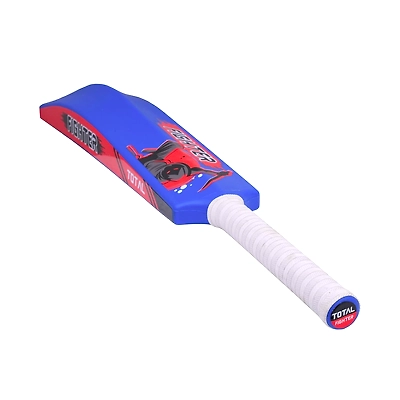 TOTAL PVC Cricket Bat – Lightweight Plastic Bat for Tennis Ball, Size 8 for Ages 15+-Fighter-Blue-PVC-3