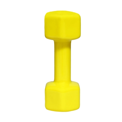 TOTAL Vinyl Coated Hexa Dumbbell Set for Home Workout and Strength Training (Pair)-YELLOW-4 KG-2