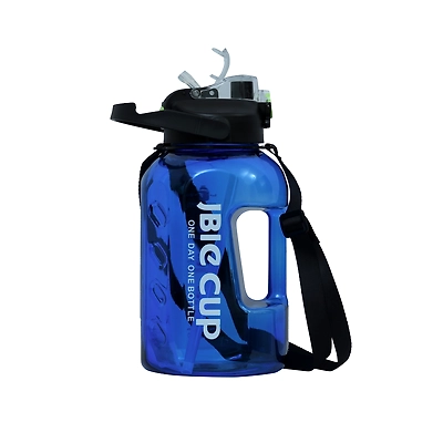 TOTAL Big Water Bottle with Straw &amp; Handle BPA-Free Leakproof Gym Sipper-56312