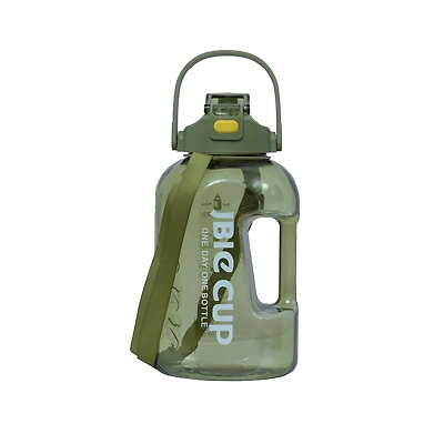 TOTAL Big Water Bottle with Straw &amp; Handle BPA-Free Leakproof Gym Sipper-56317