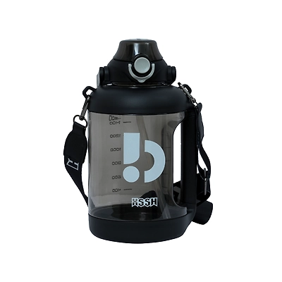 TOTAL Big Water Bottle with Straw &amp; Handle BPA-Free Leakproof Gym Sipper-56318