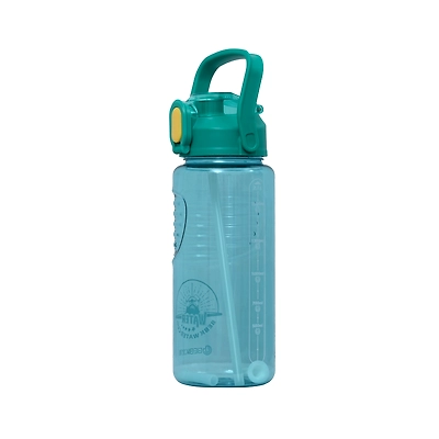 TOTAL Big Water Bottle with Straw &amp; Handle BPA-Free Leakproof Gym Sipper-Green-2 L-TS6-11-1
