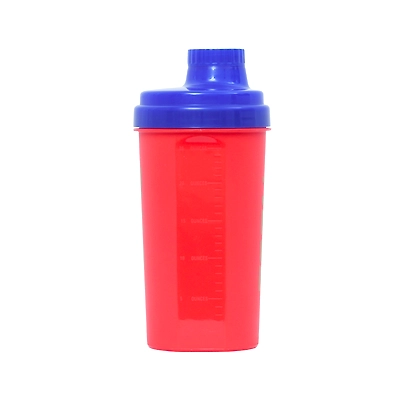 TOTAL Protein Shaker Bottle – Leakproof Gym Blender with Mixing Mesh for Pre/Post Workout Drinks-700 ml-Red-1