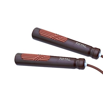 TOTAL Adjustable Skipping Rope for Fitness &amp; Weight Loss-Coffee-0618-1