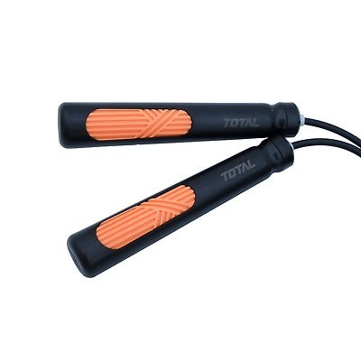 TOTAL Adjustable Skipping Rope for Fitness &amp; Weight Loss-Black-0618-1