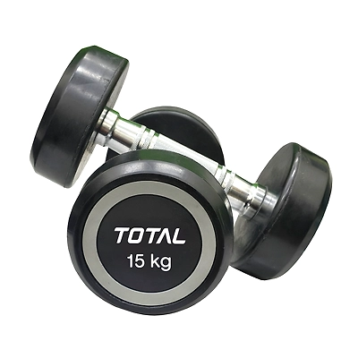 Total Round Rubber‑Coated Dumbbell Set of 2-56734
