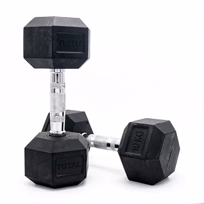 TOTAL Hexagonal Dumbbells Set for Home Gym - Full-Body Strength Training Equipment-55854