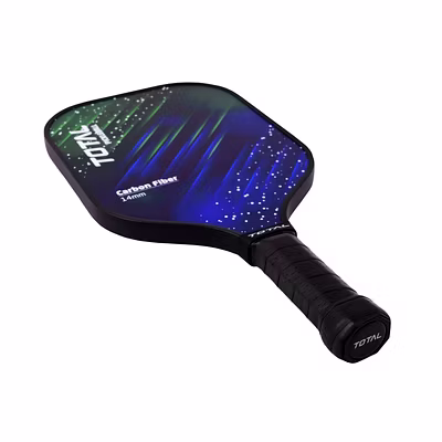 Total Pickleball Paddle for Indoor Outdoor-Green-14 MM-Carbon Fiber Surface-1