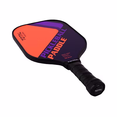 Total Pickleball Paddle for Indoor Outdoor-Orange-10.5 MM-Glass Fiber Surface-1