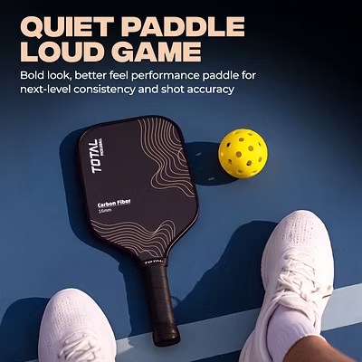 Total Pickleball Paddle Lightweight Carbon Fiber Surface-Gold-Carbon Fiber Surface-16 MM-2