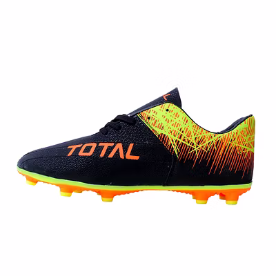 TOTAL Men's Football Storm Stud Shoes-STORM-Black/Lime/Orange-4-1
