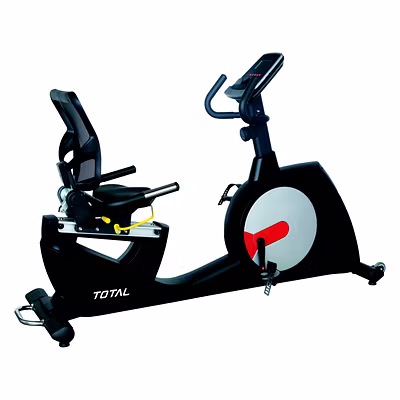 Total TS-60 Recumbent Bike | Heavy Flywheel &amp; 8 Resistance Levels-57365