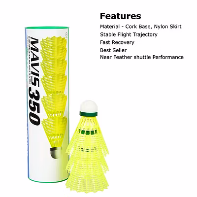Yonex Mavis 350 Badminton Cock-GREEN YELLOW-Nylon-1 Tube-1