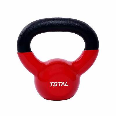TOTAL Neoprene Kettlebell for Home Gym &amp; Strength Training-Red-12 KG-1