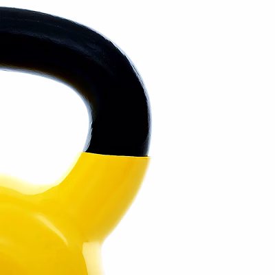 TOTAL Neoprene Kettlebell for Home Gym &amp; Strength Training-Yellow-10 KG-3