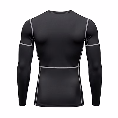 TOTAL Compression Pro 6021 Nylon Inner Compression T-Shirt-Black-XXL-1