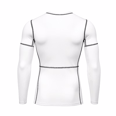 TOTAL Compression Pro 6021 Nylon Inner Compression T-Shirt-White-M-1